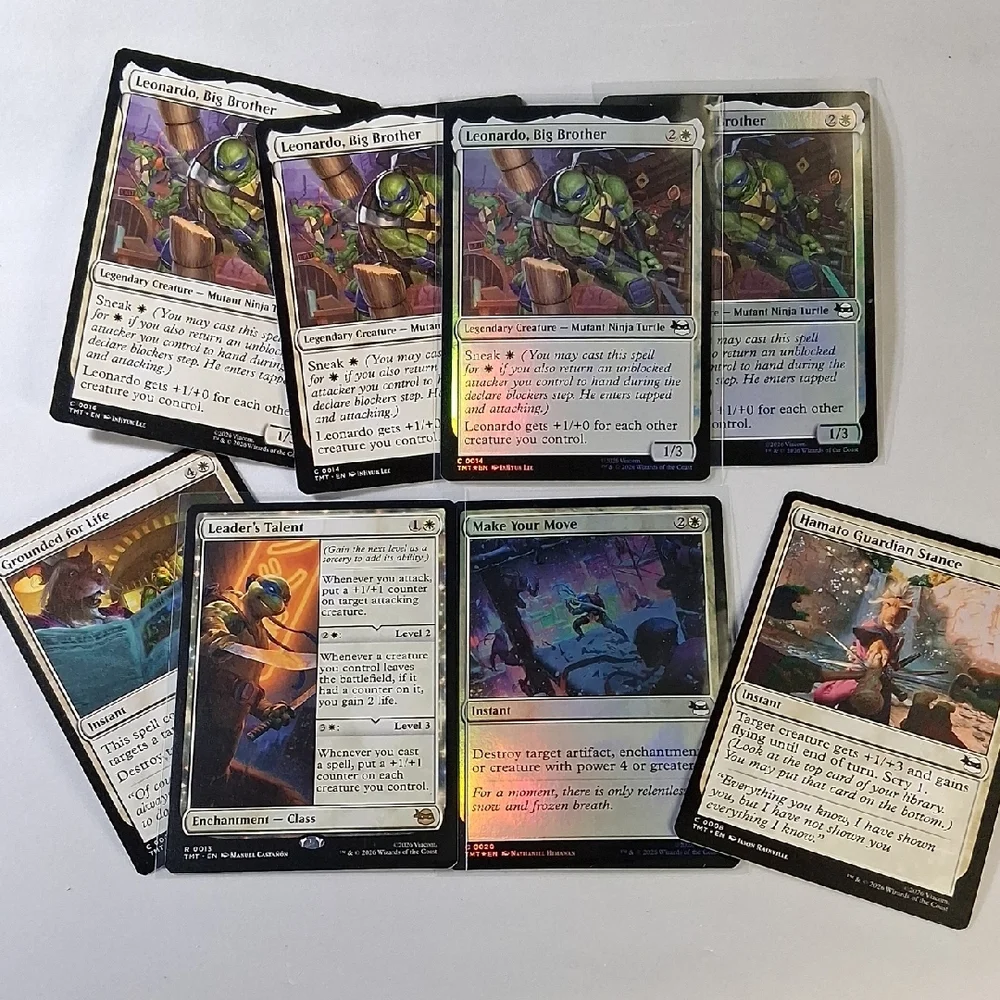 TMNT Magic The Gathering 40 Card Lot Near Mint